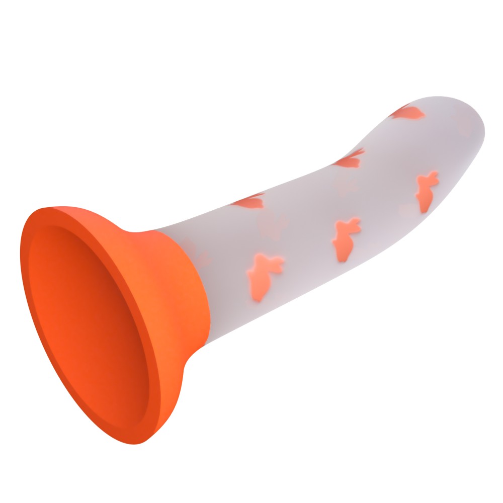 דילדו ריאליסטי גמיש עם אפקט זוהר בחושך | Orange Rabbit